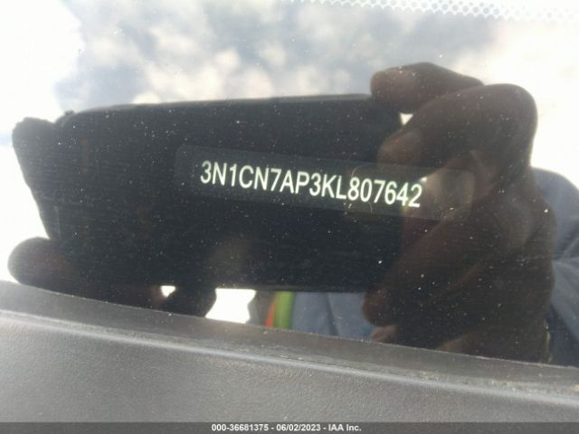 3N1CN7AP3KL807642 Nissan Versa Sedan Sv