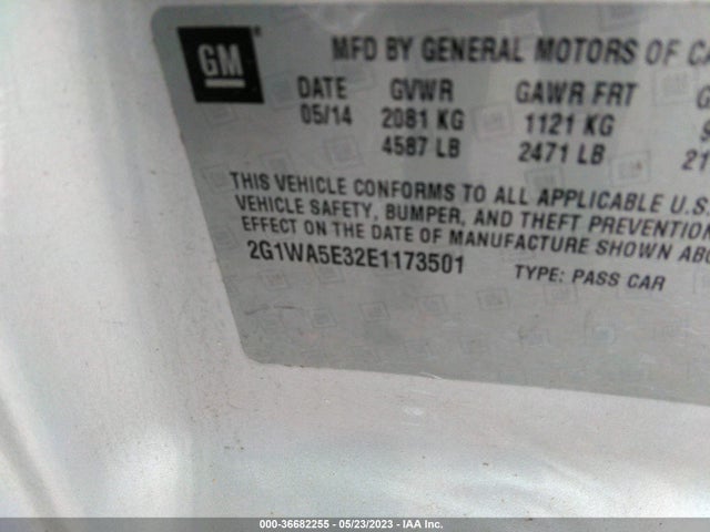 Chevrolet Impala Limited Ls 2014 2G1WA5E32E1173501 Image 9