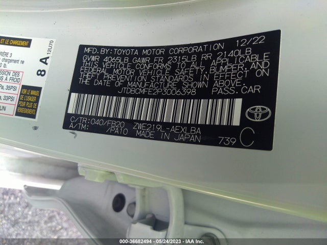Toyota Corolla Hybrid 2023 JTDBCMFE2P3006398 Image 10
