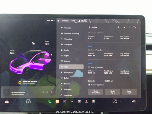5YJ3E1EA1KF395378 Tesla Model 3 Range