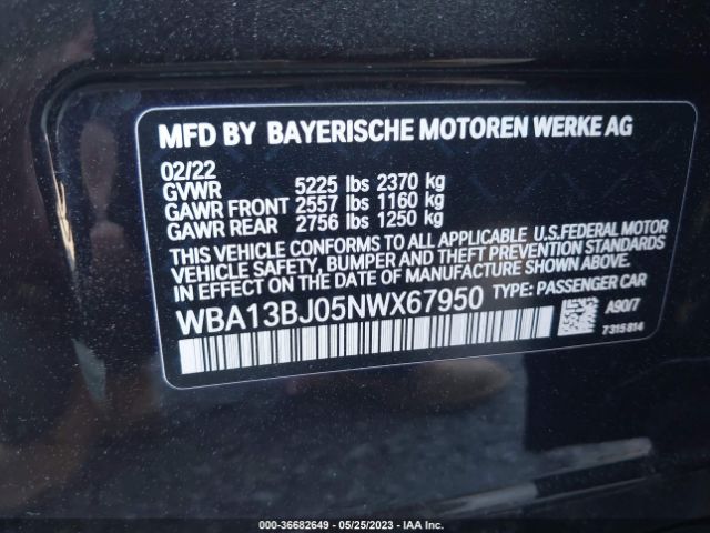 WBA13BJ05NWX67950 BMW 5 Series 530i Xdrive