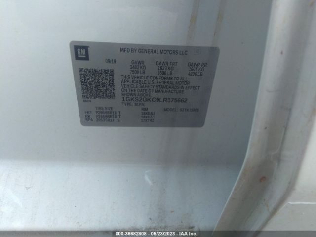 1GKS2GKC9LR175662 GMC Yukon Xl Slt