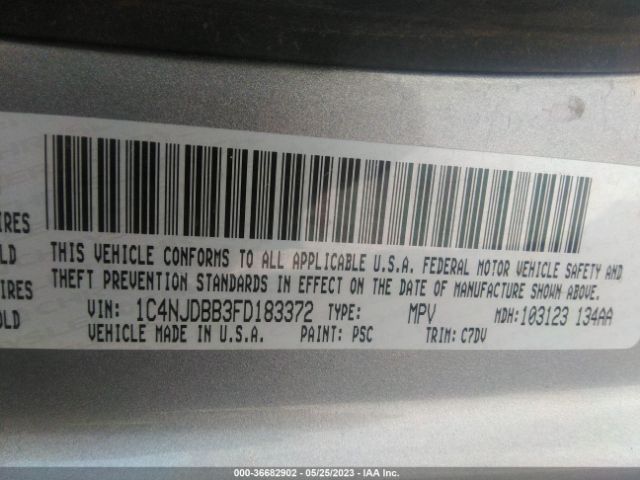 1C4NJDBB3FD183372 Jeep Compass Sport