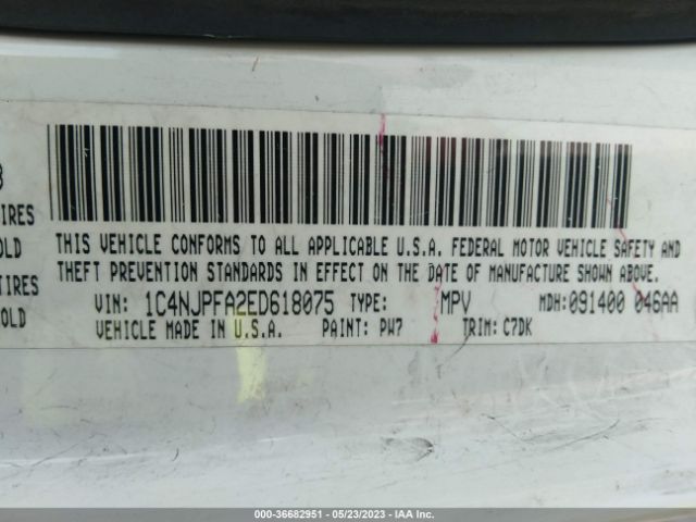 1C4NJPFA2ED618075 Jeep Patriot Latitude