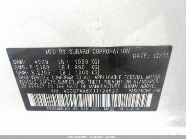 4S3GTAA6XJ1724627 Subaru Impreza