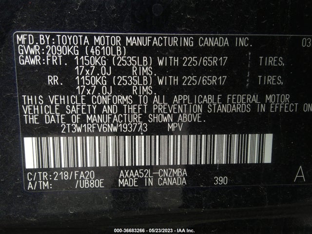 Toyota Rav4 Xle 2022 2T3W1RFV6NW193773 Image 9