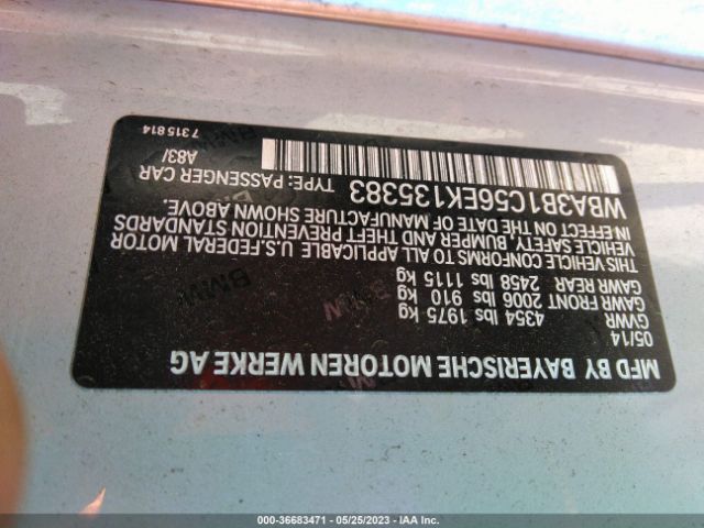 WBA3B1C56EK135383 BMW 3 Series 320i
