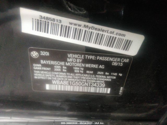 WBA8E1G50GNT34339 BMW 3 Series 320i