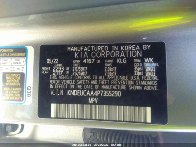 KNDEUCAA4P7355290 KIA SELTOS S
