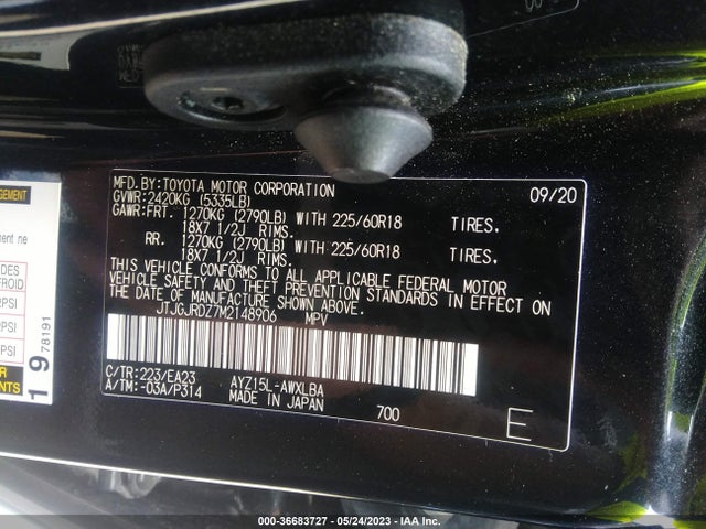 JTJGJRDZ7M2148906 Lexus Nx Nx 300h