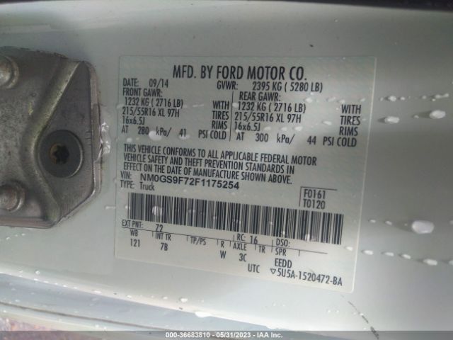 NM0GS9F72F1175254 Ford Transit Connect Xlt