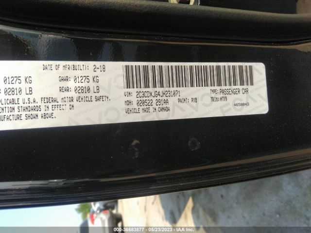 2C3CDXJG4JH231071 Dodge CHARGER GT