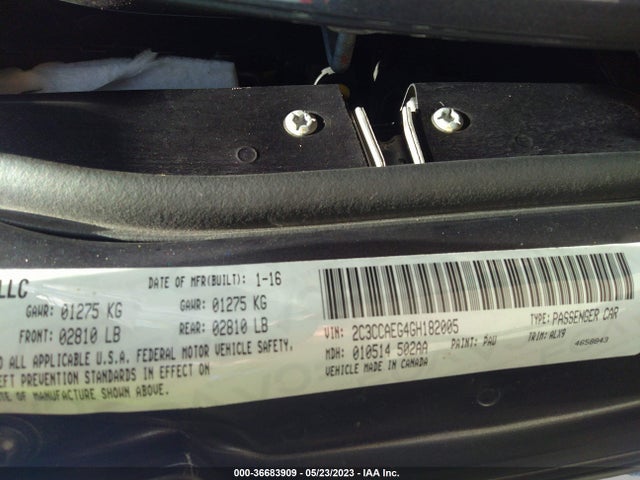 2C3CCAEG4GH182005 Chrysler 300 300c