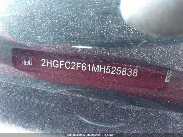Honda Civic Sedan Lx 2021 2HGFC2F61MH525838 Image 9