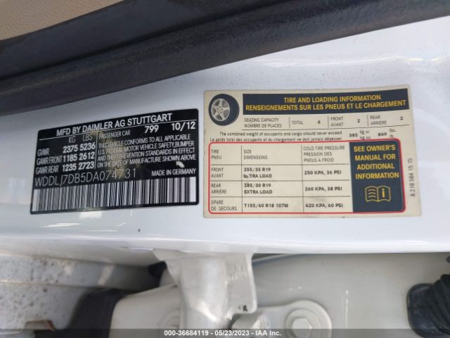 2013 MERCEDES-BENZ CLS-CLASS WDDLJ7DB5DA074731 Photo 8