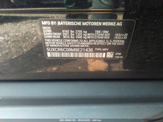 5UXCR6C08M9E21436 BMW X5 Xdrive40i