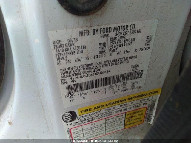 1FMJU1J53EEF05514 Ford Expedition Xlt