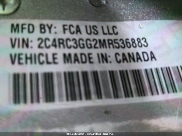 Chrysler Pacifica Limited 2021 2C4RC3GG2MR536883 Image 9