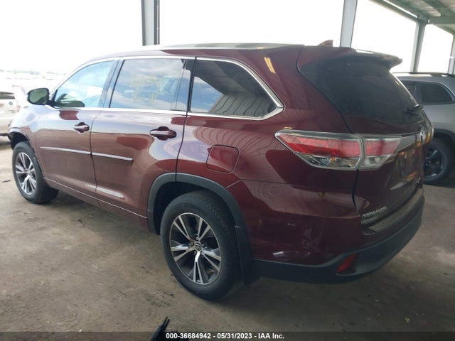 2016 TOYOTA HIGHLANDER XLE VIN: 5TDJKRFH0GS338182