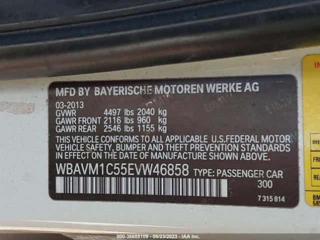 WBAVM1C55EVW46858 BMW X1 Sdrive28i