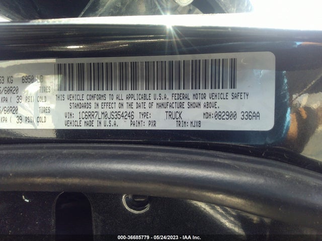 1C6RR7LM0JS354246 RAM 1500 Big Horn