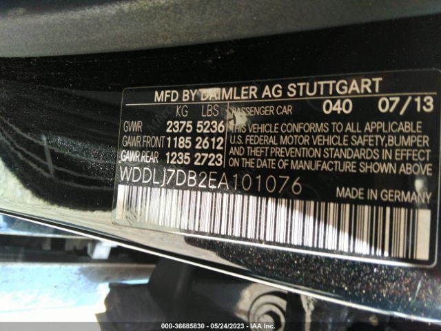 WDDLJ7DB2EA101076 Mercedes-Benz Cls-class Cls 550