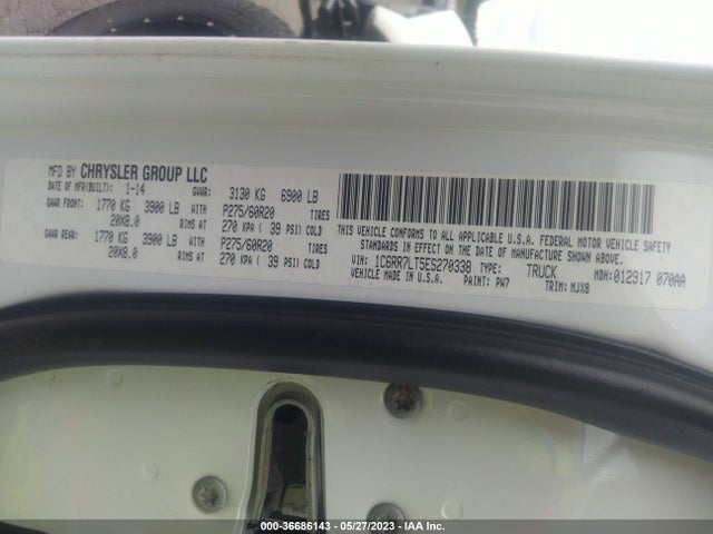RAM 1500 Lone Star 2014 1C6RR7LT5ES270338 Image 9