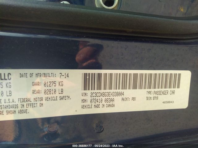 2C3CDXBG3EH338004 Dodge Charger Se