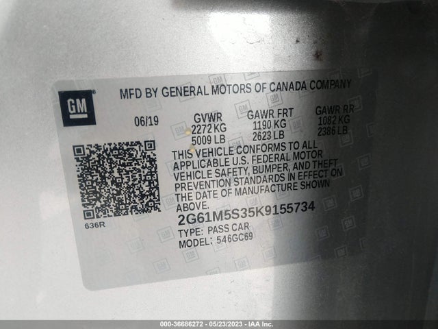 Cadillac XTS LUXURY 2019 2G61M5S35K9155734 Image 9