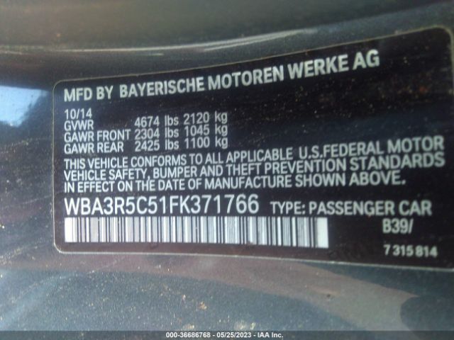 WBA3R5C51FK371766 BMW 4 Series 435i Xdrive