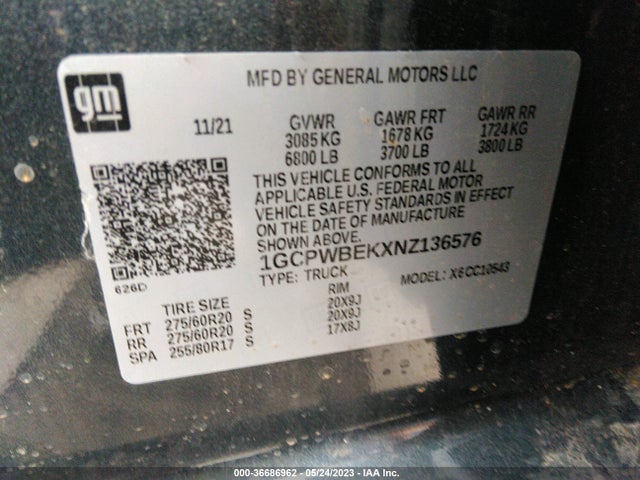 Chevrolet Silverado 1500 Ltd Custom 2022 1GCPWBEKXNZ136576 Image 9