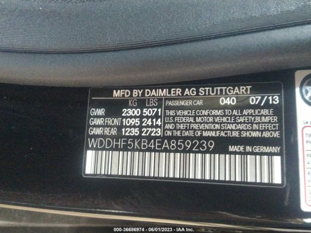 WDDHF5KB4EA859239 Mercedes-Benz E-class E 350