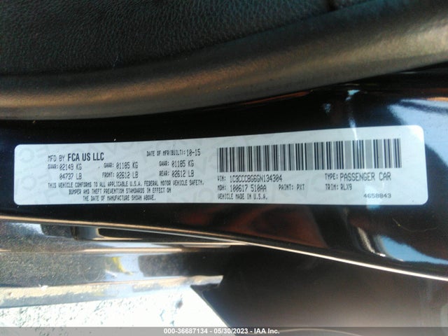 1C3CCCBG6GN134304 Chrysler 200 S