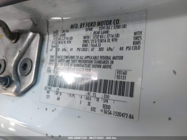 NM0GE9E72F1175103 Ford Transit Connect Wagon Xl