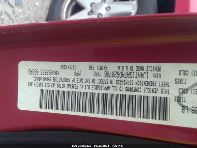 2010 JEEP PATRIOT LATITUDE VIN: 1J4NT1GA7AD620706