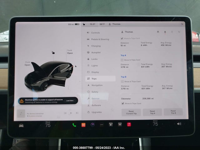 Tesla Model 3 Long Range/performance 2019 5YJ3E1EB0KF197206 Image 8