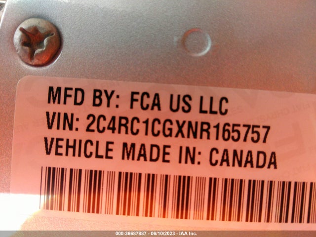 2022 Chrysler Voyager, VIN: 2C4RC1CGXNR165757