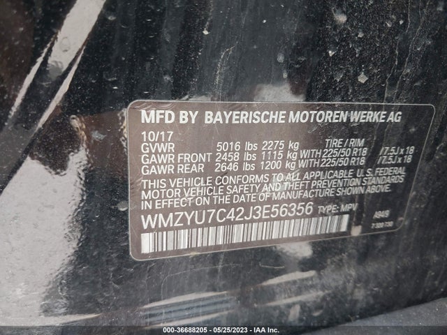 WMZYU7C42J3E56356 Mini Countryman Cooper S E