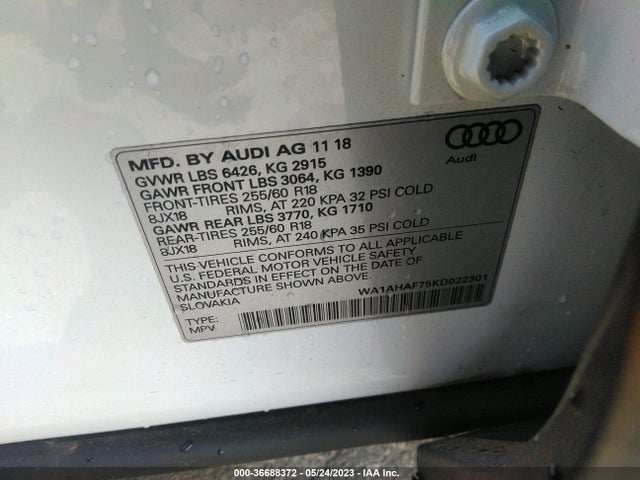 WA1AHAF75KD022301 Audi Q7 Premium/se Premium