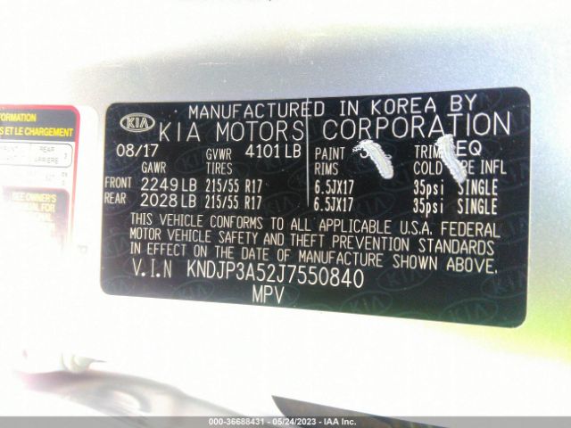 KNDJP3A52J7550840 KIA SOUL +