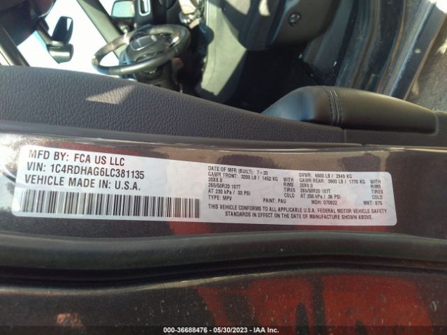 1C4RDHAG6LC381135 Dodge Durango Sxt Plus