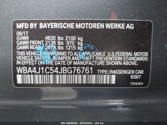 WBA4J1C54JBG76761 BMW 4 Series 430i