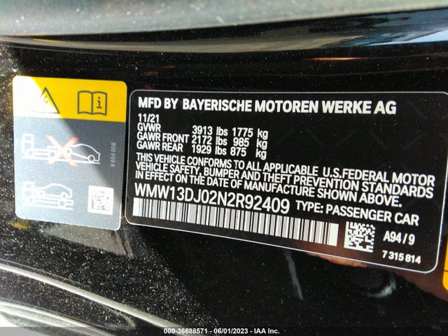 2022 Mini Hardtop, VIN: WMW13DJ02N2R92409