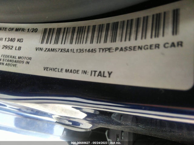 2020 Maserati Ghibli, VIN: ZAM57XSA1L1351445