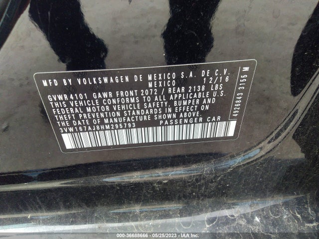 3VW167AJ8HM295793 Volkswagen Jetta 1.4t S