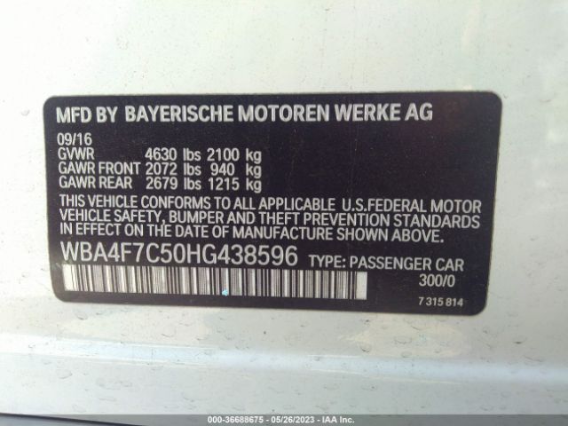 WBA4F7C50HG438596 BMW 4 Series 430i