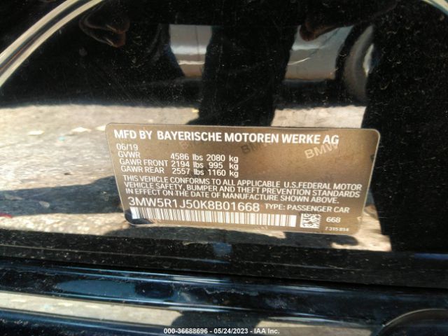 3MW5R1J50K8B01668 BMW 3 Series 330i