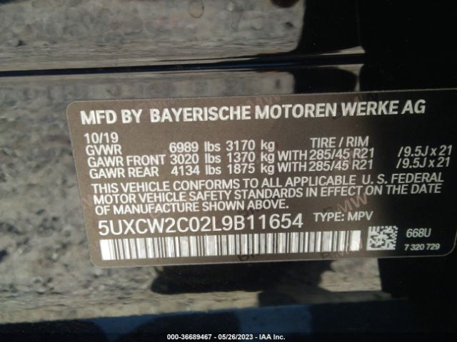 5UXCW2C02L9B11654 BMW X7 Xdrive40i