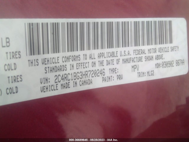 2C4RC1BG3HR720246 Chrysler Pacifica Touring-l