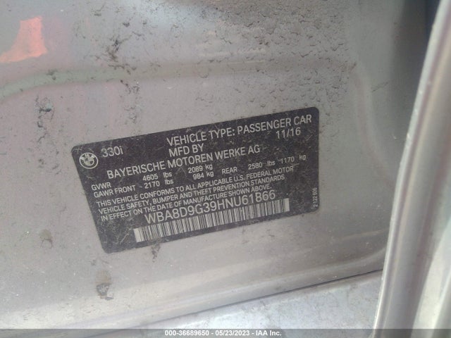 WBA8D9G39HNU61866 BMW 330i Xdrive